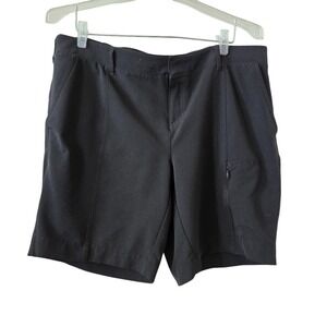 32 Degrees Womens Cargo Shorts Stretch Black Athletic Casual Size L 12/14